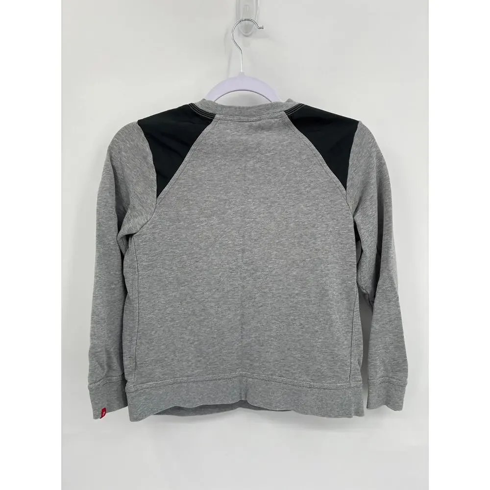Nike Camo French Terry Crew Neck Pullover Sweatshirt Pocket Kids Medium